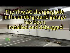 7KW 11KW 22KW Silver Column Type Single Gun Electric Vehicle AC Charging Pile