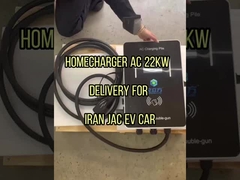 IEC 62196 Level 2 Floor Mounted EV Charger 11 Kw Home Charger High Efficiency