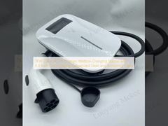 7KW 220V AC EV Charger Wallbox Charging Station with 4.3-Inch Color Display Galvanized Steel and Tempered Glass