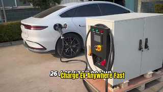 60kW Mobile EV Charger, 65kWh Portable Energy Storage Unit with IP54 Rating