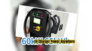 Maxpower 60kW Rated Power 65kWH Capacity IP55 Protection Mobile EV Charger Portable Charging Station