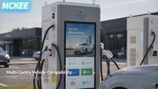 Fast DC EV Charger with Advertising Screen 10 Inch Touch