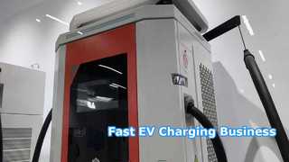 60-160 kW Dual Gun DC Fast EV Charger with IP54 Weatherproof Protection for Commercial Use