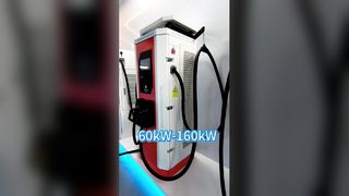 60-160kW Dual Gun DC Fast EV Charger with IP54 Weatherproof Protection for Commercial Use