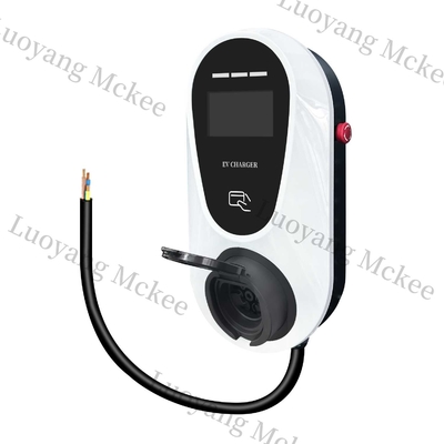 Good price 14KW 64A Wall-Mounted Ev Charging Station 4.3-Inch LED Screen Display Double Gun New GB Interface Charging Pile Charging Status online