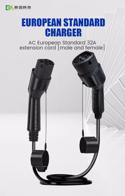 Good price Double Gun Head Eu Ac Ev Car Charging Cable 16A 32A 3.5Kw 7Kw Type 2 online