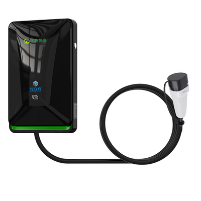 7KW 11KW 21KW Black Wall-Mounted Electric Vehicle AC Charging Pile