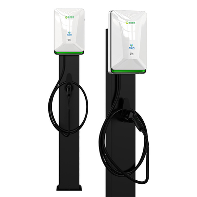 7KW 11KW 21KW Pearl White Column / Floor-Standing Single Gun Double Gun Electric Vehicle AC Charging Pile