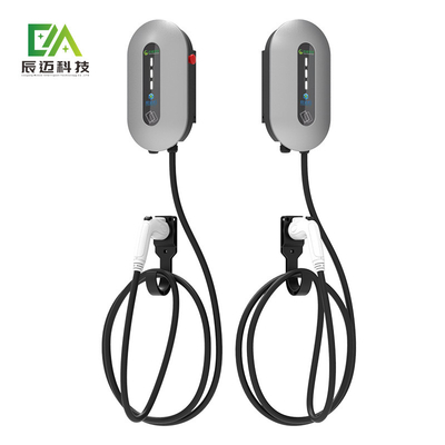 Good price Mckee 7KW 11KW 21KW Silver Wall-Mounted Single-Gun Electric Vehicle AC Charging Pile online