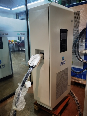 New White 120KW Commercial / Domestic Floor Integrated Single-Gun Electric Vehicle Charging Station