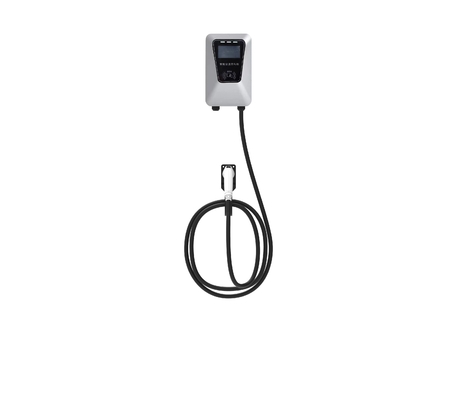 7KW 32A Silver Wall-Mounted Column Type Single-Gun Electric Vehicle AC Charging Pile
