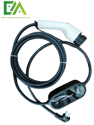Portable 3.5Kw-22kW Electric Car Charger Adjustable Current 8A/10A/13A/16A/32A Single Phase Three Phase