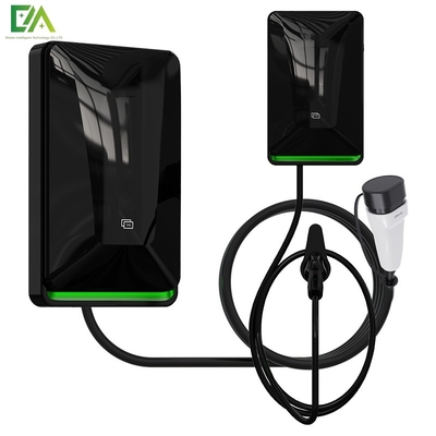 7KW 11KW 22KW New Black Wall-Mounted Electric Vehicle Single Gun AC Charging Pile / Mobile Charger
