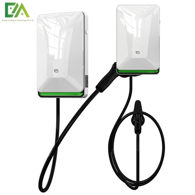 Good price 7KW 11KW 22KW Pearl White Wall Mounted Electric Vehicle Single Gun AC Charging Pile / Mobile Charger online