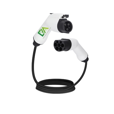Double Gun Head Eu Ac Ev Portable Chargers 16A 32A 3.5Kw 7Kw Mobile Ev Charger Plug Type 2 Ev Car Charging Cable
