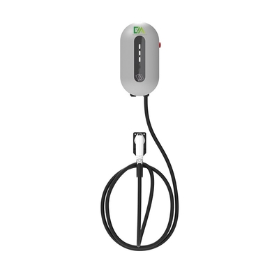 Home 22KW Silver Wall-Mounted Electric Vehicle Charger EV GBT 7KW 11KW Electric Vehicle Charging Station