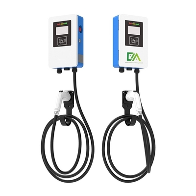 Good price 7KW 11KW 22KW 32A Blue And White Wall Mounted Electric Car Single Gun AC Charger For Home Use online