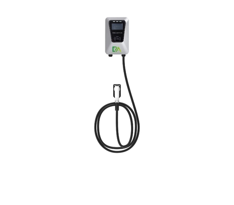European Standard EV Charging Accessories 7kw Screen 4g Connected Single Gun Ac Charger Station
