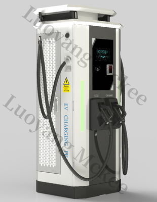 DC 120kW CCS2 Two-Gun EV Charger Station Floor-Mounted RFID Function 400V Input Voltage IP54 Class Chademo  Available