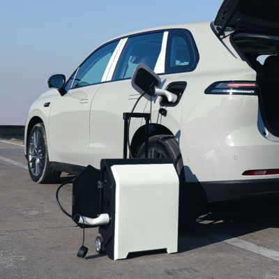 New Solar Panel Mobile Ev AC Chargers Fast Charging Stations System Charged Portable Power Bank for Ev Car Outdoor Charging