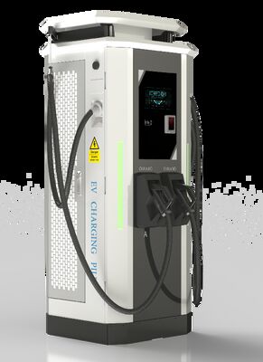 The 80kW DC fast charger for new energy vehicles delivers efficient, rapid charging. It is fitted with dual swing-arm connectors and a 7-inch high-brightness color screen for user-friendly operation. 