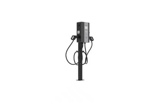 Good price 22kW Dual-gun AC Charging Pile, lightning-proof design, overvoltage, undervoltage and other safety protections, column type online