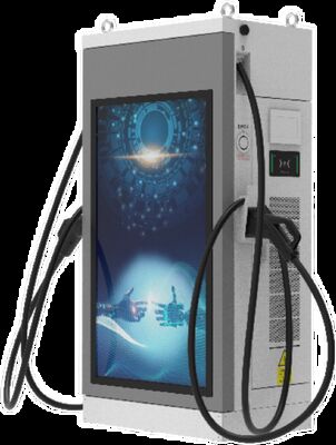 Good price 120kW DC Fast EV Charger with IP54 Protection and 55-inch HD Advertising Display for Tough Environments online