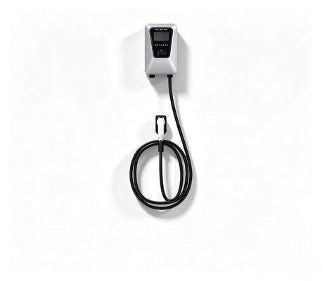 Good price 32A 7KW Silver Single Port EV AC Charging Station Wall Column Type online