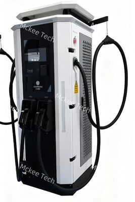 Good price 80kW Swing-arm Structure Dual-Gun Adaptive EV Charging Pile with Intelligent Power Distribution online