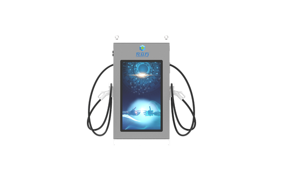 Advertising Screen Series DC EV Charger OCPP1.6J Air Cooling IP54 10‑inch Touch Screen 60kW Fast Charging Station for Highway Parking Commercial Fleet Applications