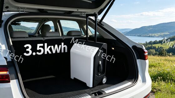 Good price 3500W Rated 3.5kWh Trolley Mobile Energy Storage Power Bank 7000W Peak 51.2V LFP 186‑236V AC Input Off Grid Power Station for EV Emergency Charging Commercial Fleet Use online