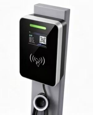 Good price Column Type Structure Square Glass Wall Mounted EV Charger Type1 7.6kw 32A 85V to 265V IP54 UL94 V0 5.64 Inch LCD Display AC Charging Station online