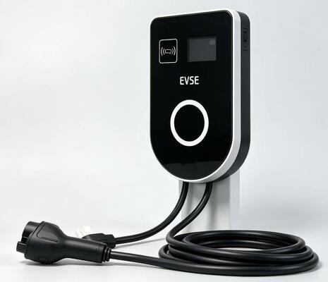 Good price 22kw 32A 380V EV Charger U Shaped Wall And Column Mounted Type2 AC Charging Station IP54 UL94 V0 4.59 Inch LCD Display online