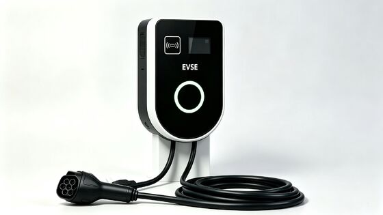 Good price 4.59 Inch LCD U Shaped Wall And Column Mounted AC Charging Station Type2 11kw 16A 380V IP54 UL94 V0 EV Charger online