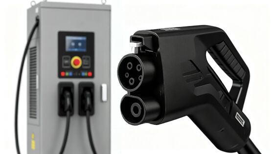 Dual Gun Floor Standing DC Fast EV Charger 60kW 80kW 120kW 160kW CCS2 CCS1 CHAdeMO IP54 OCPP1.6J