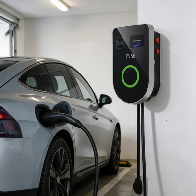 Good price EVSE U Shaped AC Charging Station US Type1 11.5kW 48A 85V 265V IP54 4.59 Inch LCD Screen Built In Full Multi Safety Protection Wall Column Mountable online