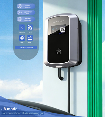 Good price Support Wall And Column Mount 85V 265V IP54 5.64 inch LCD For Residential EV Charging 7kW 32A J8 AC EV Charging Station Euro Type2 online