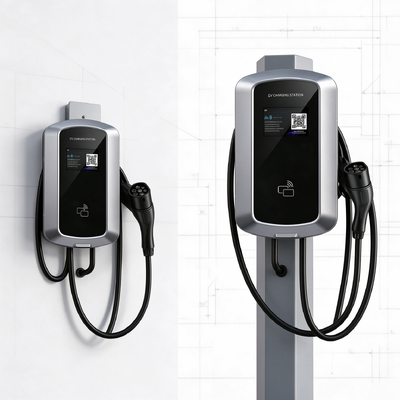 Good price Euro Type2 J8 Three Phase EV Charger 11kW 16A AC Charging Station Wall And Column Mount Design 380V IP54 With 5.64 inch LCD online