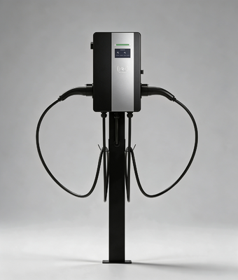 Good price Commercial Grade High Power Type2 44KW Dual Gun Floor Standing AC EV Charger CLF AC 44D IP54 OCPP1.6J Featuring 4.3 Inch High Brightness Touch Screen online