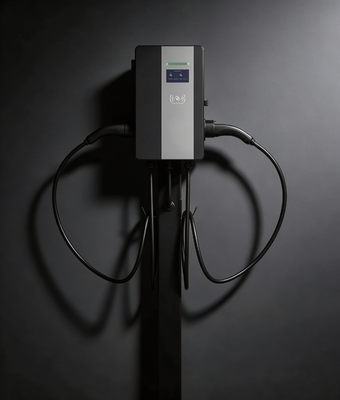 Good price Compact Wall Box CLF AC 11D EV Charger Type2 11KW Dual Gun AC Charging Equipment IP54 OCPP1.6J 4.3 Inch High Brightness Touch Screen online