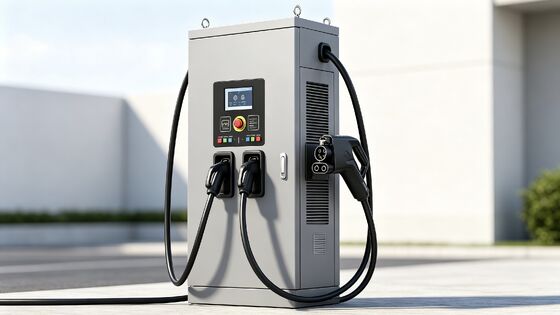 120kW Dual Gun CCS2 CHAdeMO DC Fast Charger IP55 OCPP1.6J for Fleet Depot Charging