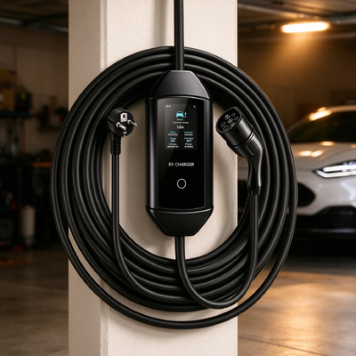 Good price Portable AC EV Charger Type 1 8A 1.92kW 120V Plug-and-Play with 3.67 Inch LCD Display online