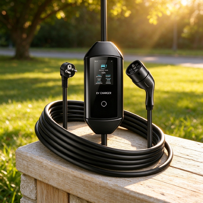 Good price Portable AC EV Charger Type 1 40A 9.6kW 240V Adjustable Current with 3.67 Inch LCD online
