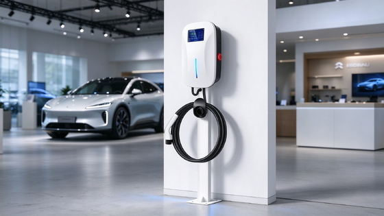 Good price 22kW Type 2 Wall Mounted AC EV Charger Dual Gun 11kW Per Port OCPP 1.6J 4G LAN WiFi IP54 Public Wallbox online