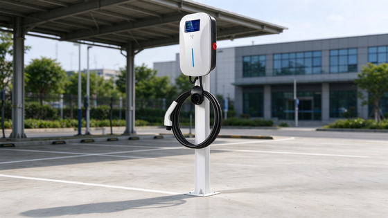 Good price 44kW Type 2 Floor Standing AC EV Charger Dual 32A Ports OCPP 1.6J Ethernet Fleet Depot Charging Pile online