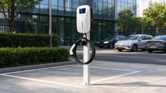 Good price 22kW Type 2 Floor Standing AC EV Charger Dual Gun 32A OCPP 1.6J RFID VIN QR IP54 Commercial Charging Pile online