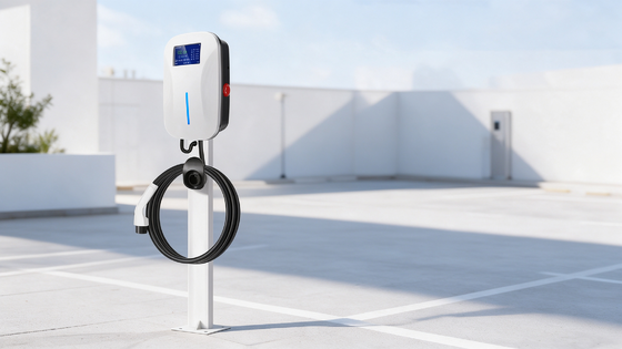 Good price 11kW Type 2 AC EV Charger Wallbox 16A Three Phase Dual Gun OCPP 1.6J 4G WiFi 4.3 Inch Touch Screen online